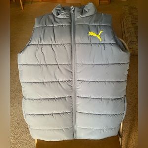 👚2/$15 Puma Warm Winter Puffer Vest for Kids, Boys/Girls, Size M (10-12)